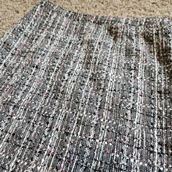 Pink Tartan Tweed Skirt - Picture 2 of 6